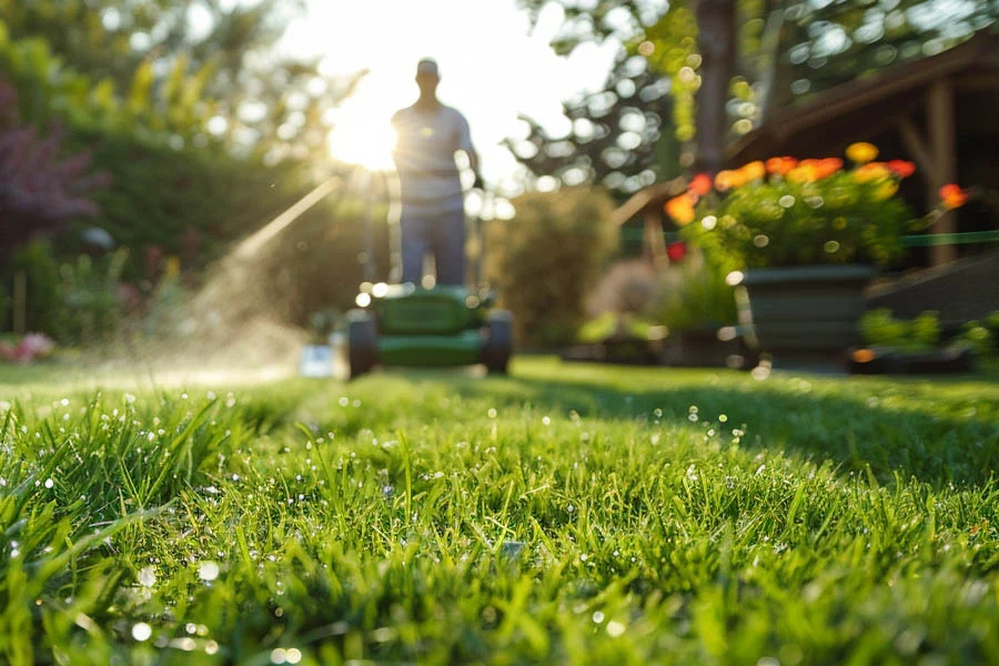 lawn mowing machine